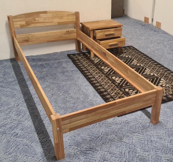 Einzelbett OTTO 100/200 Eiche MASSIV geölt